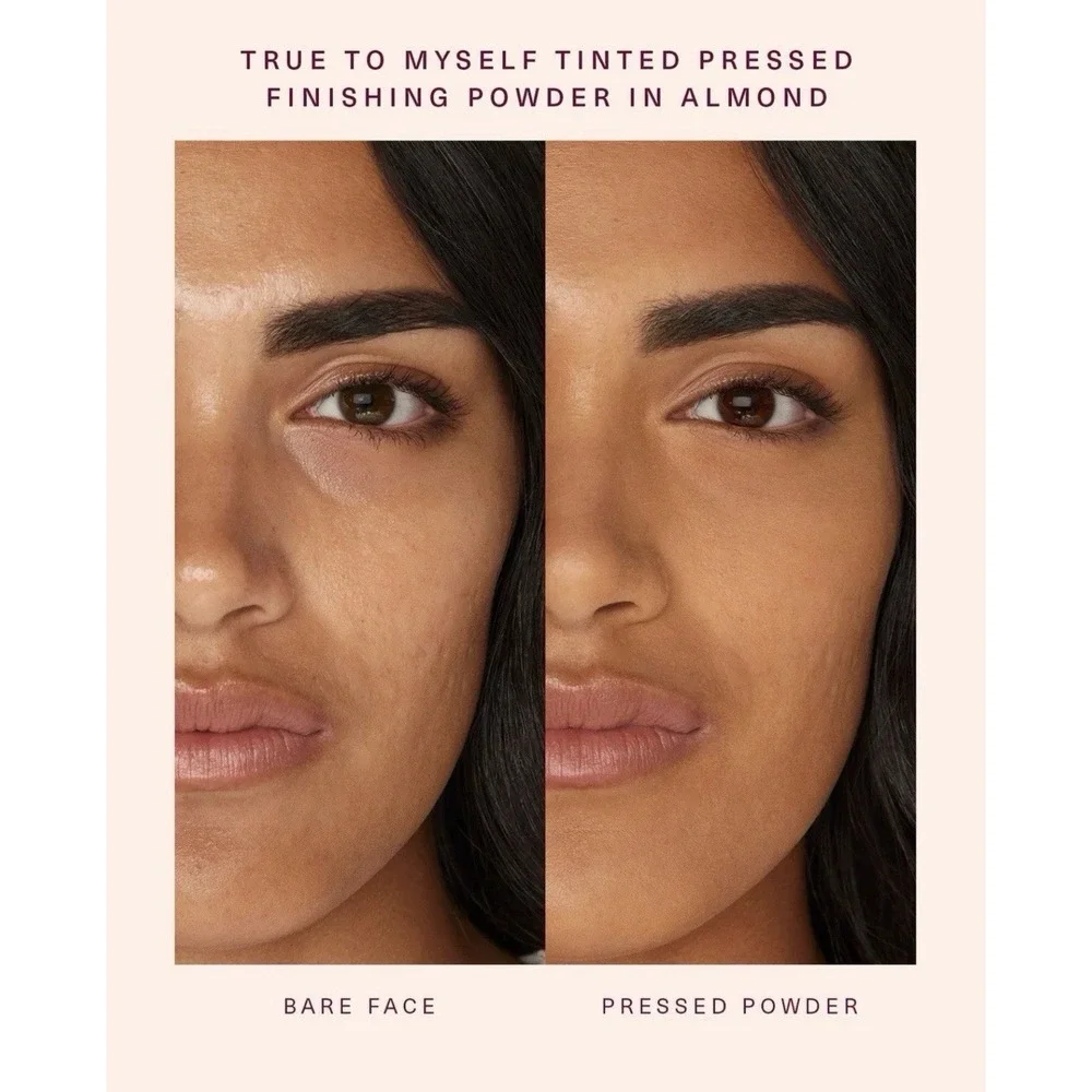 Rare Beauty True to Myself Tinted Pressed Finishing Powder ~Almond~ New